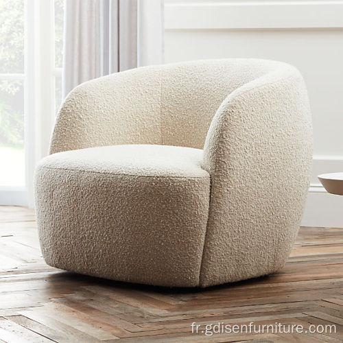 Chaise moderne Gwyneth Boucle